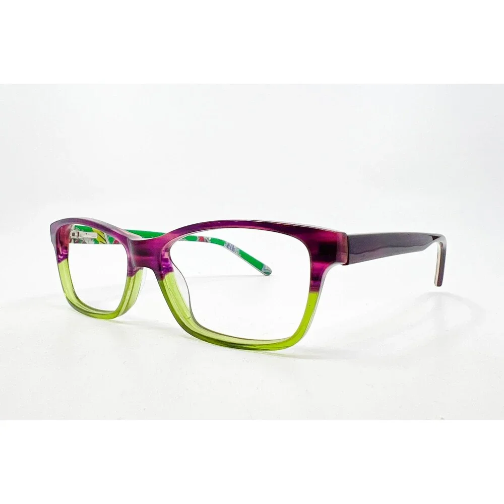 Vera Bradley Eyeglass Frames Womens Purple Green Floral VB Aster 50-13-130
